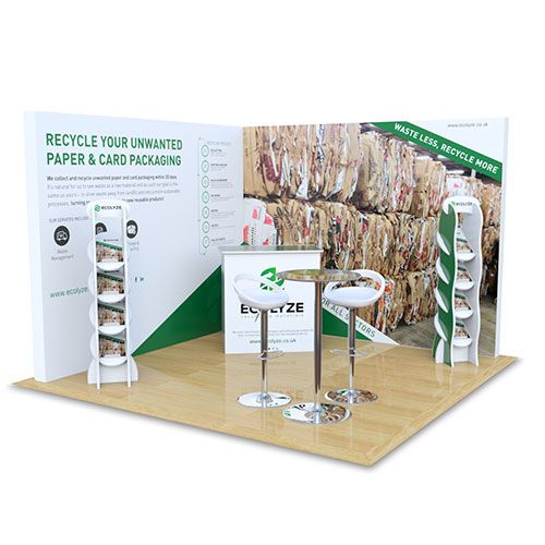 3m x 3m modular exhibition stand