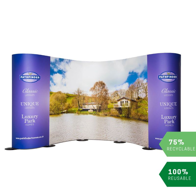 Streamline pop up display in 5m width