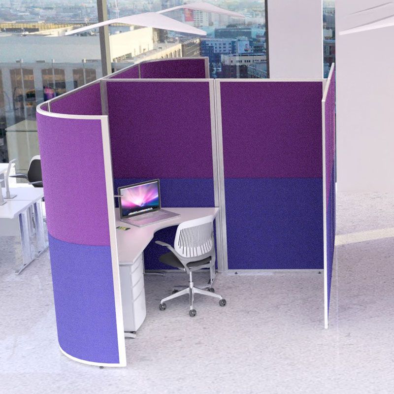 Concept 2-Panel Acoustic Office Screens