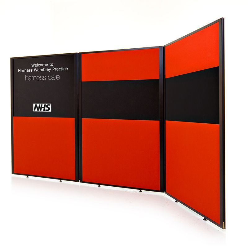 Concept Office Partition Screens available in 2 Acoustic Panels