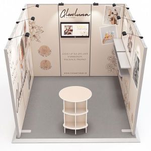 Exhibit Modular Exhibition Stand U Shape 3m x 3m Kit 3