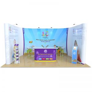 3m x 5m jumbo u shape exhibition stand