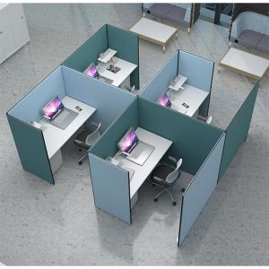 Budget Acoustic screens can be used to create inidividual and private work booths where space is limited
