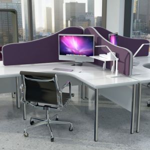 Omega wavetop acoustic screens, create privacy around your desk