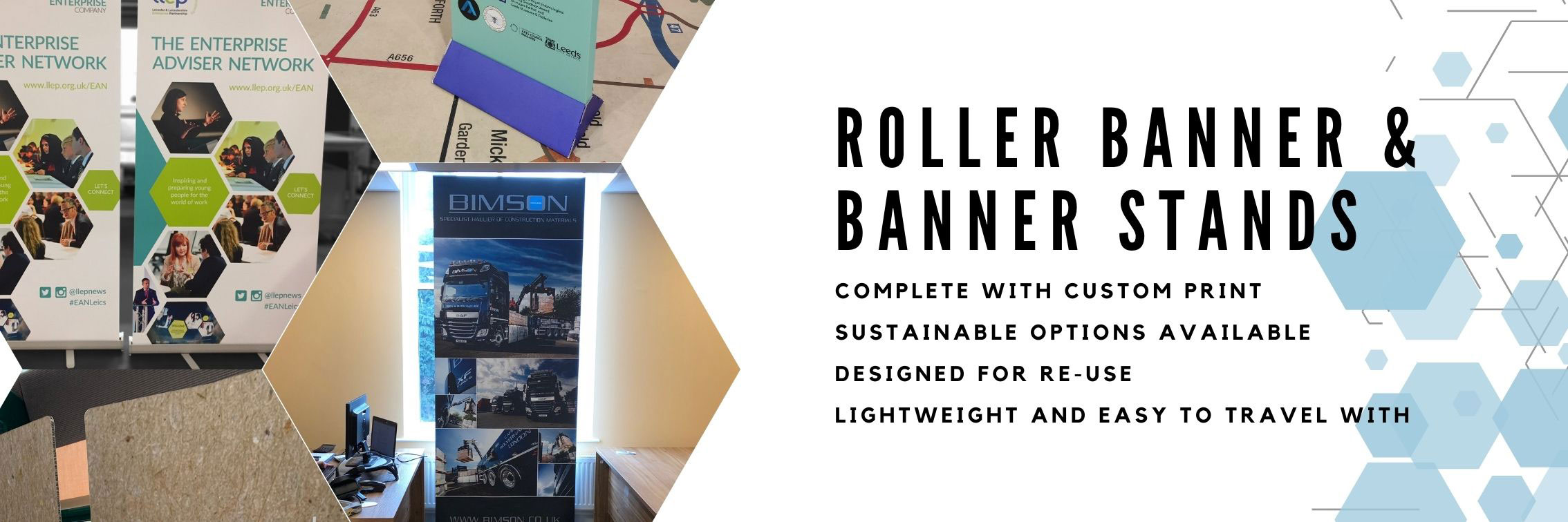 Roller banner and banner stands