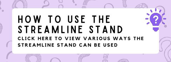 How to use the streamline pop up stand