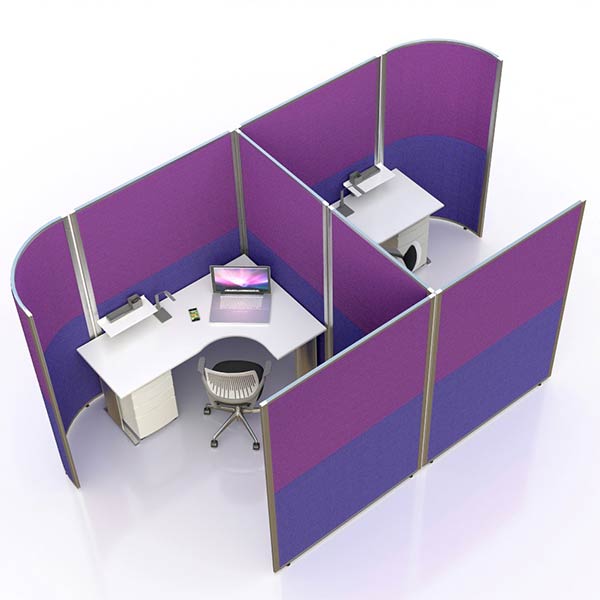 Acoustic Office Pods with 2 sections