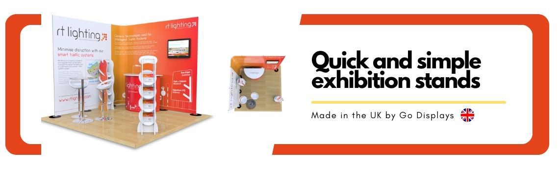Streamline flexible pop up exhibition stands
