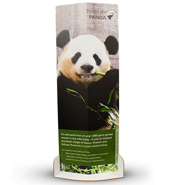 Eco-friendly Banner Stands with are 100% recyclable and made with Xanita.