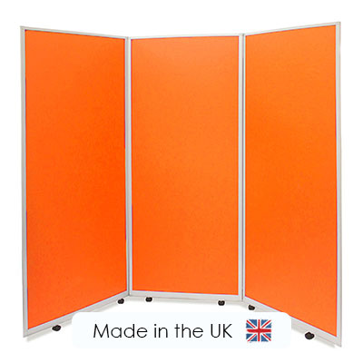 portable social distancing screens, manufactured by Go Displays