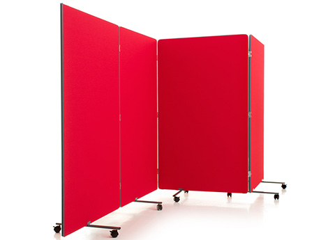Portable Room Dividers in a choice of finishes including Antibacterial and Easy Clean